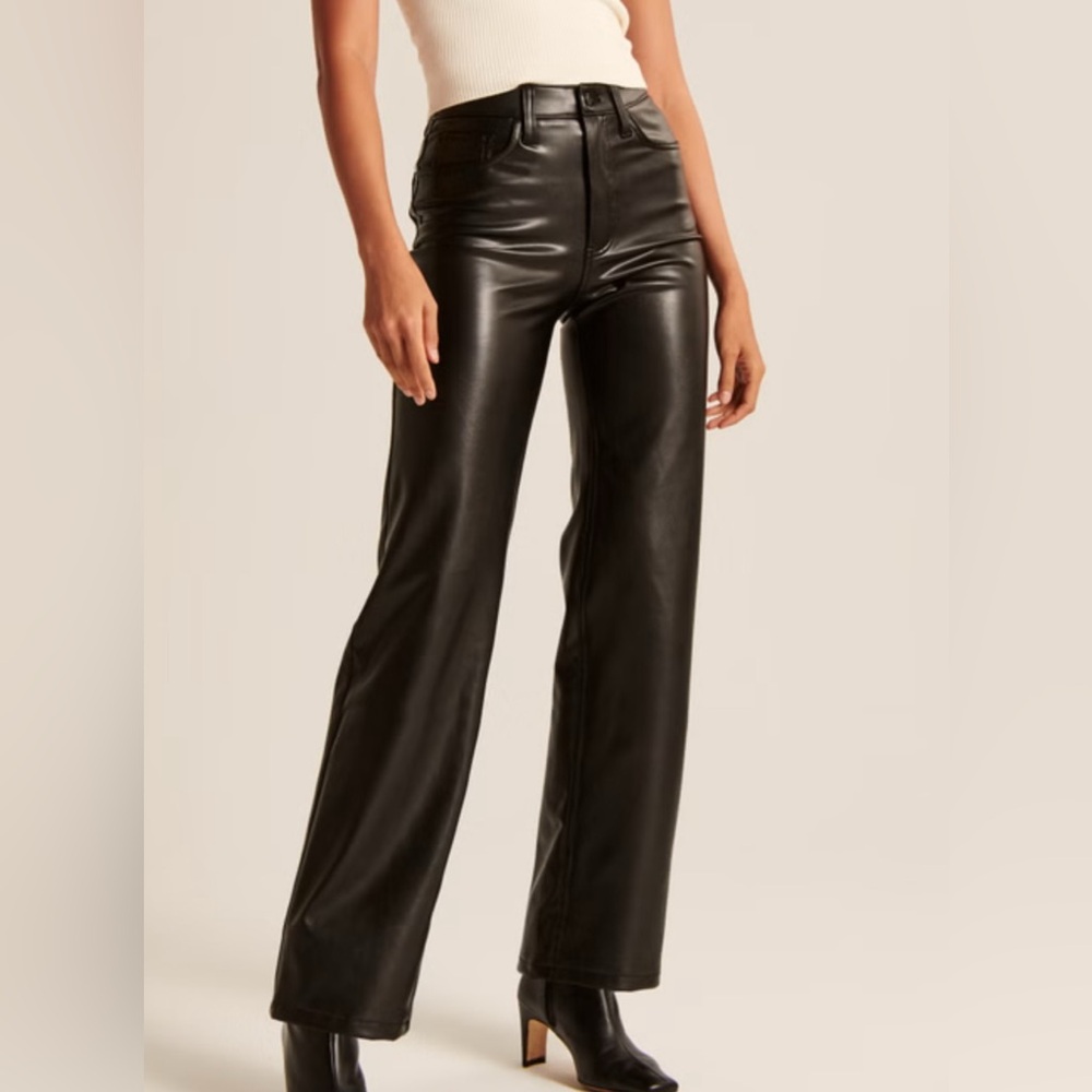 Abercrombie and Fitch faux leather pants
